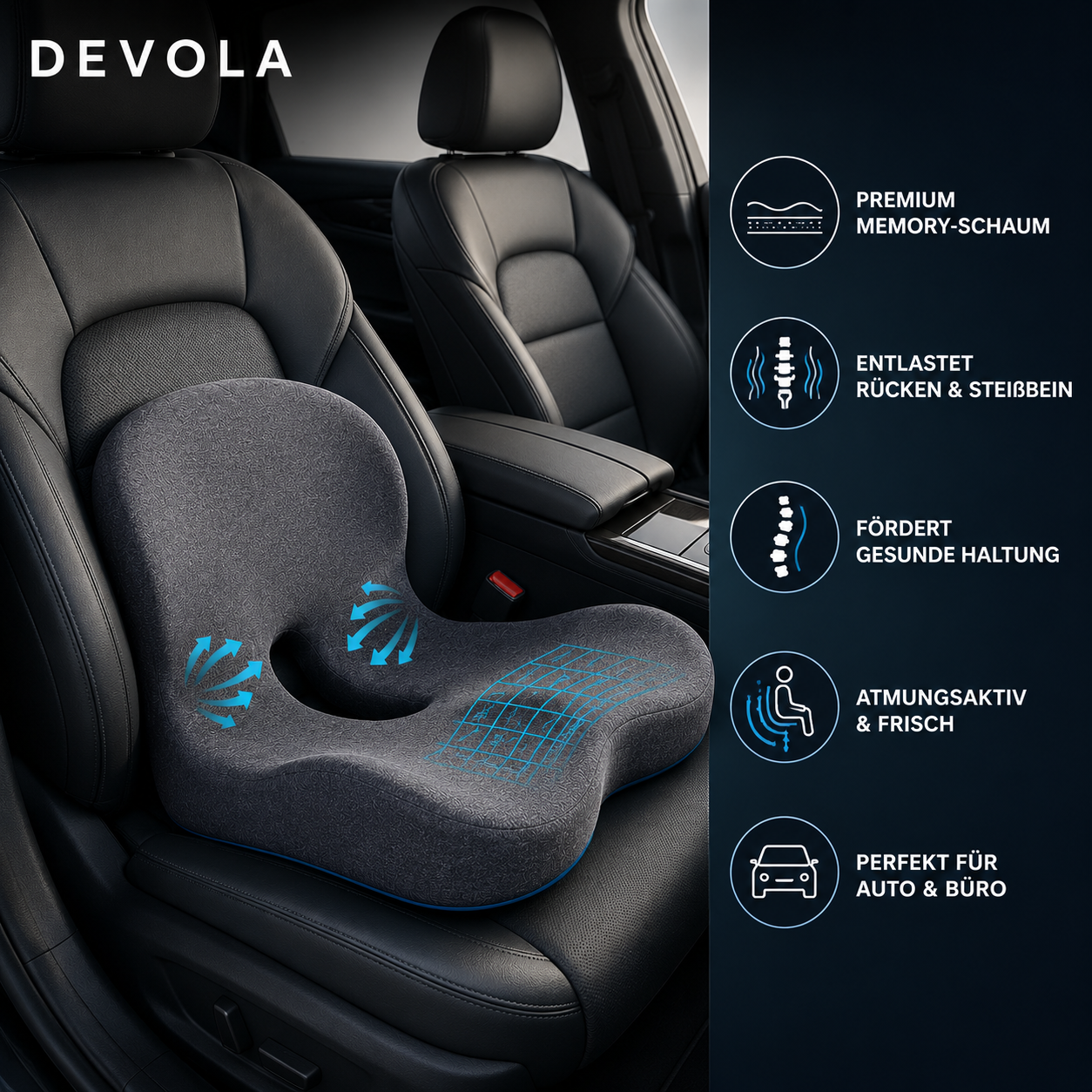 DEVOLA DriveComfort Kissen